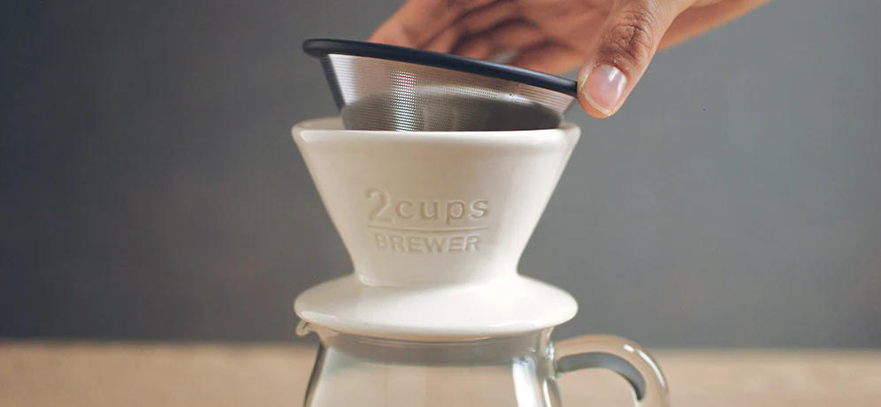 SCS stainless steel filter 2cups - Image 3